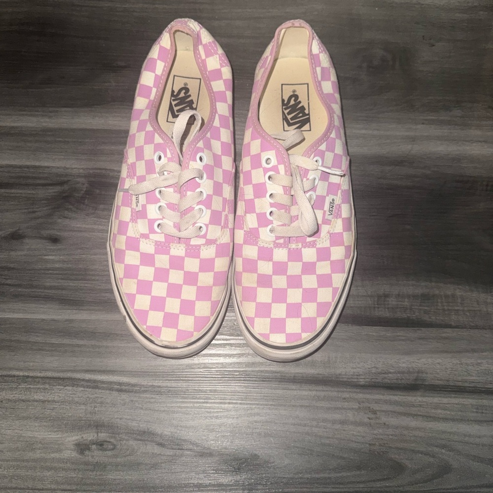 Woman’s Vans Light Pink Canvas Sneakers